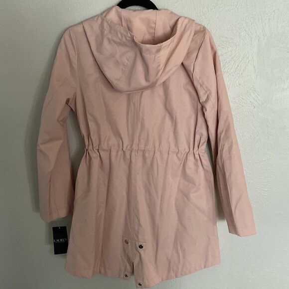 Ralph Lauren Wind -Rain Zipper coat and button closure Sz Petit S NWT Hale Rose - Picture 9 of 14
